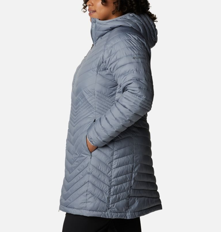 Women's Columbia Powder Lite Mid Jackets Grey | Plus Size CA-GCA8L